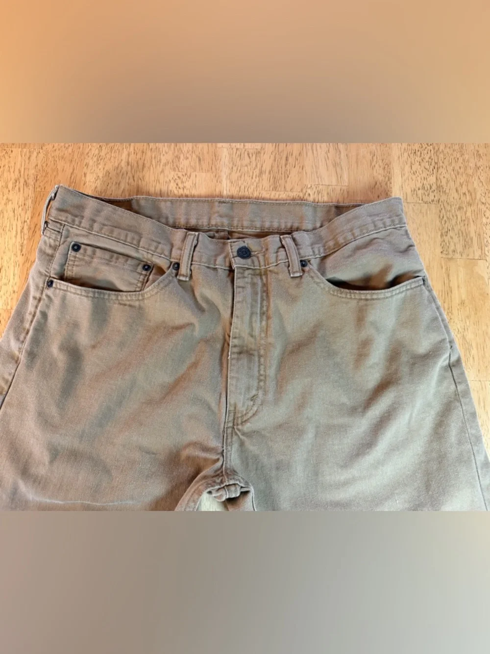Levis 505 Mens Jeans 36x30 Regular Fit Straight Leg Jeans Coyote Brown